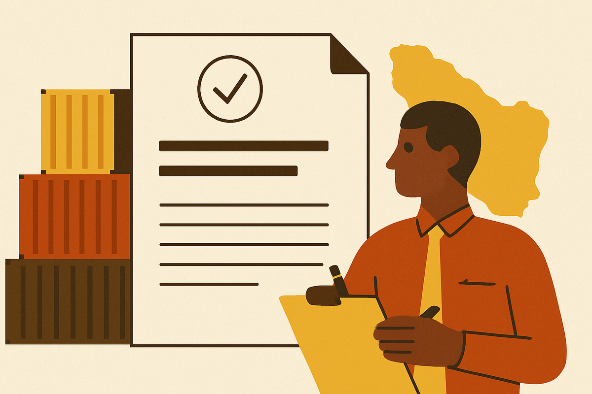 Cover illustration for “Reconciling the Bill of Lading Before Customs Entry”