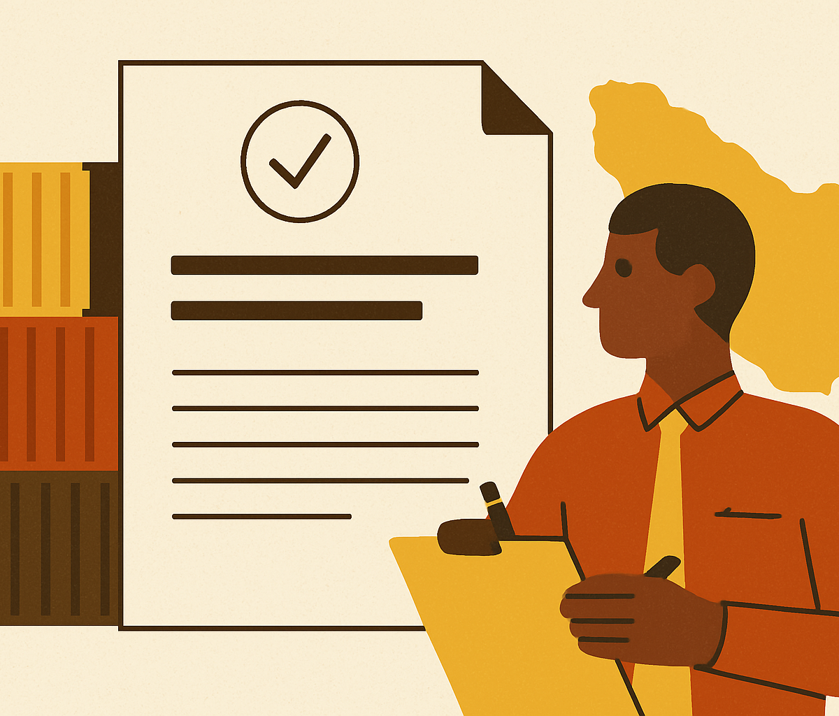Cover illustration for “Reconciling the Bill of Lading Before Customs Entry”