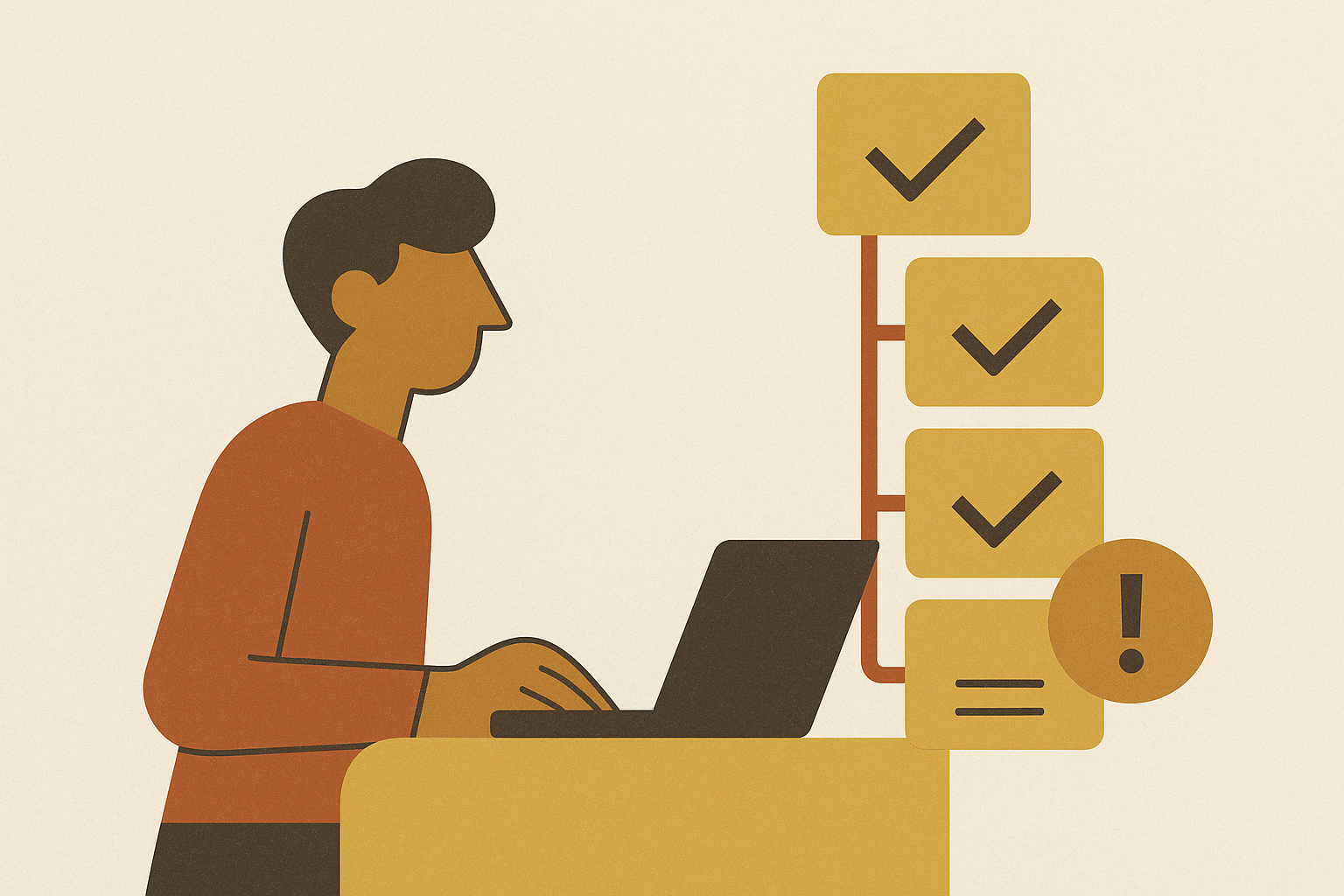Cover illustration for “Designing an Exception Queue for Arrival Notices”