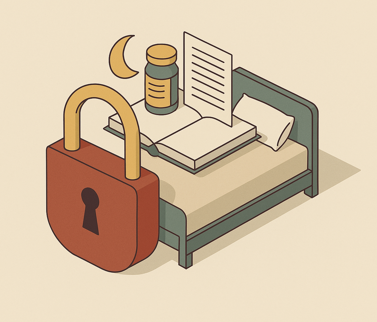 Cover illustration for “Keeping sleep-product claims inside DSHEA structure-function limits”