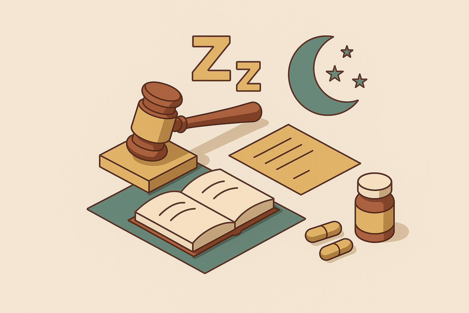 Cover illustration for “Keeping sleep-product claims inside DSHEA structure-function limits”