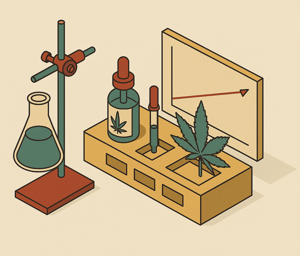 Cover illustration for “Stability testing a cannabinoid formulation across shelf life”