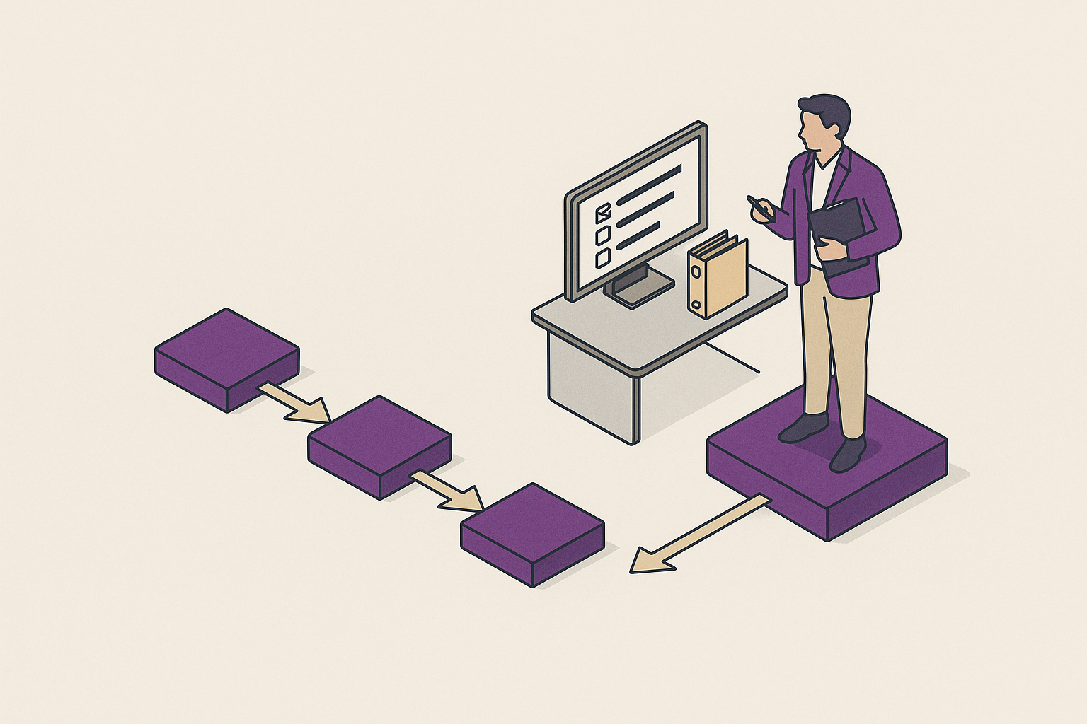 Cover illustration for “An Audit Trail for an Agent in a Regulated Workflow”