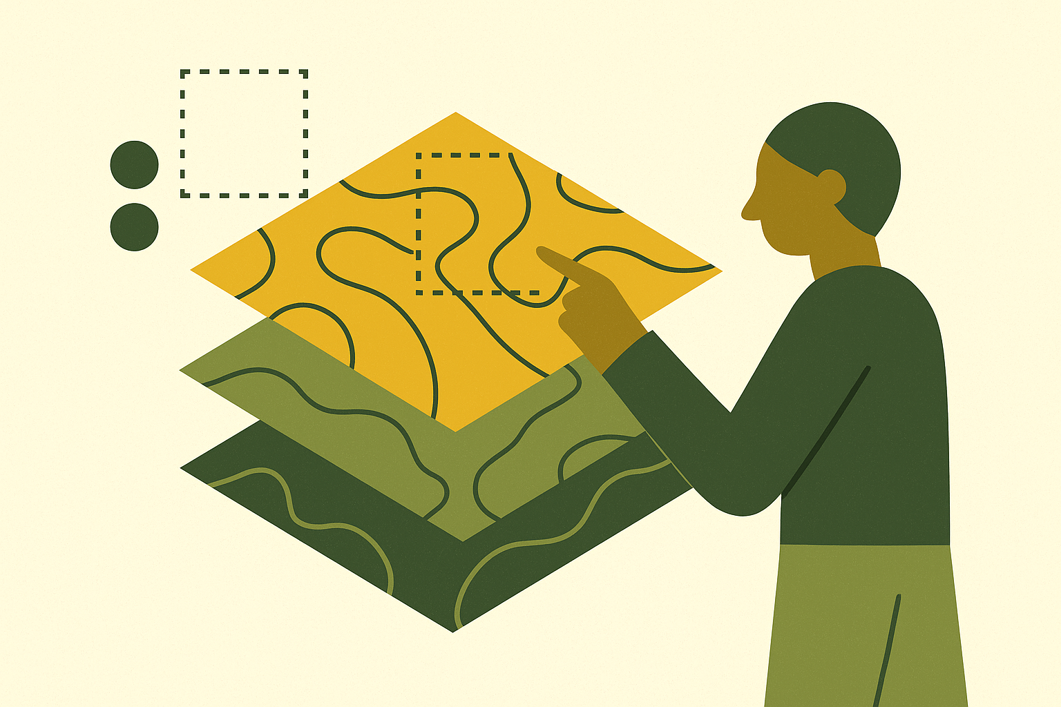 Cover illustration for “Turning Repeat Passes Into a Change-Detection Layer”