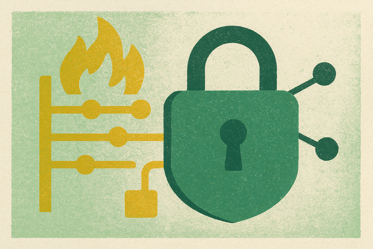 Cover illustration for “Egress Firewall Rules for Sandboxed LLM Tool Calls”