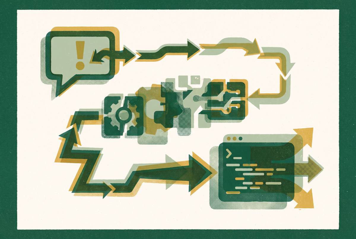 Cover illustration for “Prompt Injection to Code Execution Attack Chains”