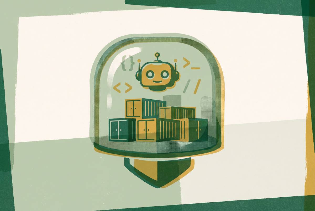 Cover illustration for “Podman Rootless Containers for Sandboxed AI Code Execution”