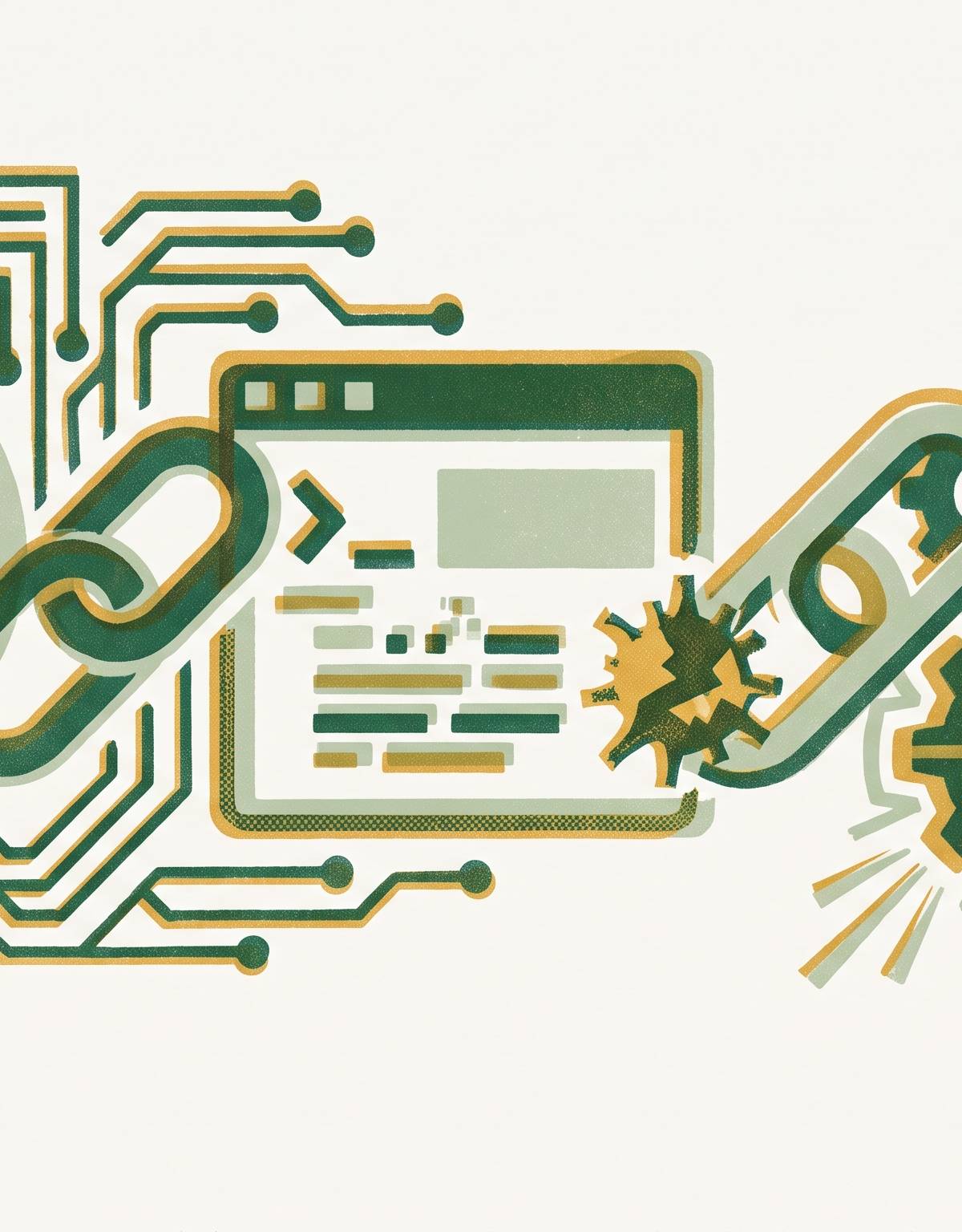 Cover illustration for “Prompt Injection to Code Execution Attack Chains”