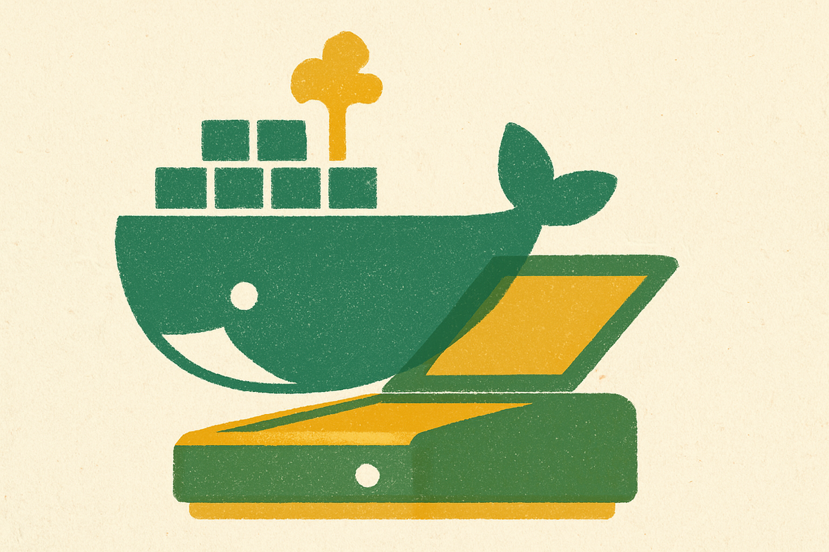 Cover illustration for “Docker Image Scanning Tools Compared for AI Pipelines”