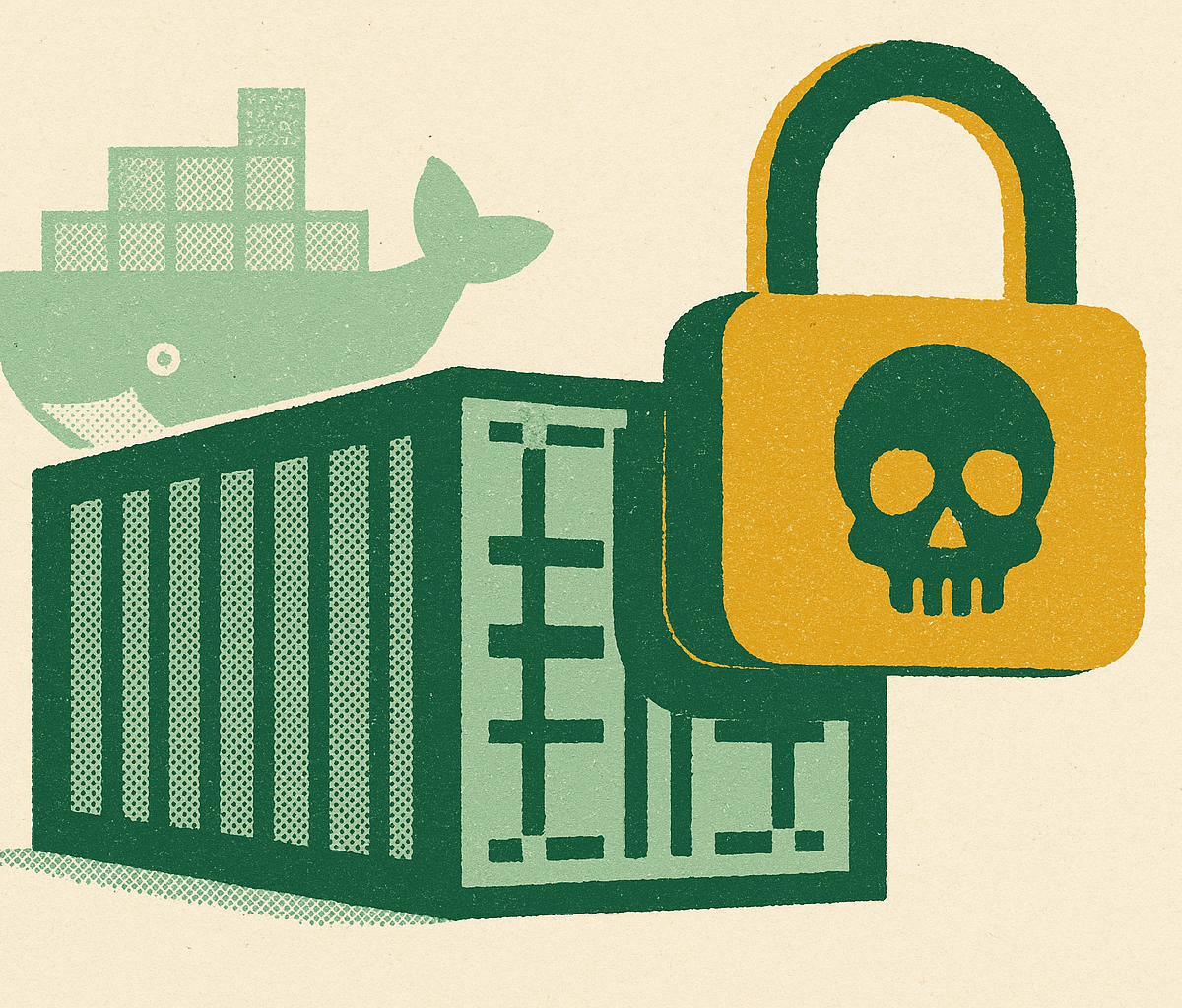 Cover illustration for “Docker Security Vulnerabilities in AI Workload Containers”