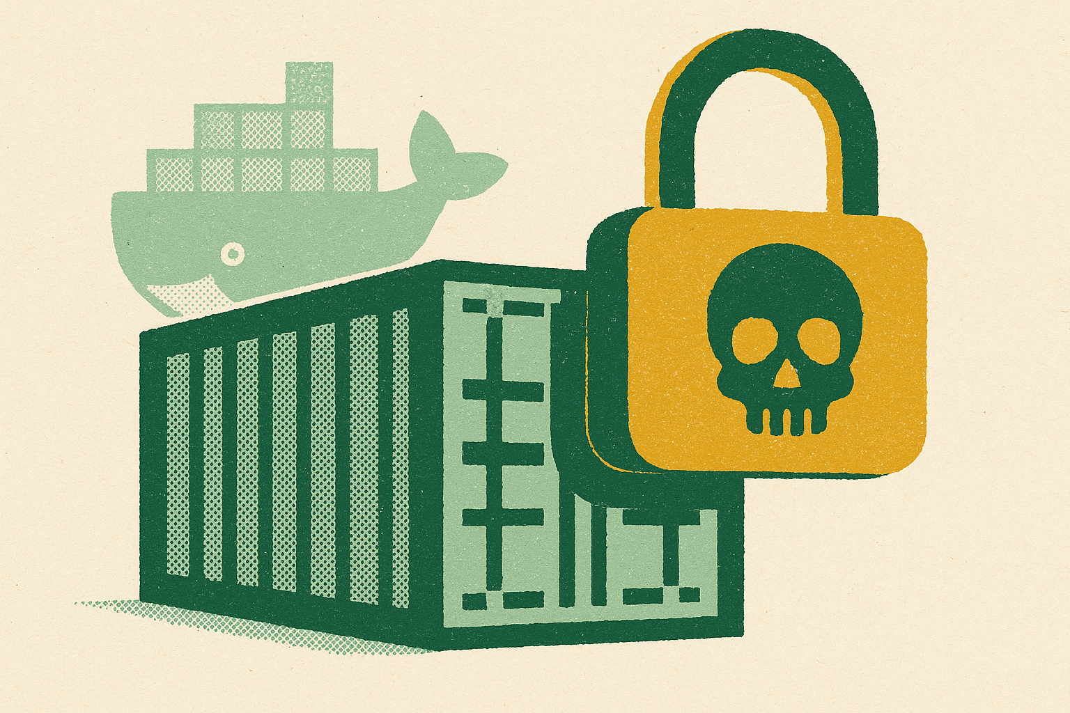 Cover illustration for “Docker Security Vulnerabilities in AI Workload Containers”