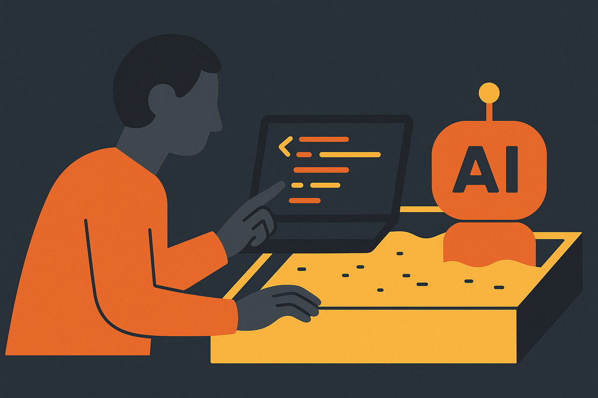 Cover illustration for “Coding Sandbox Environments for AI-Assisted Development”