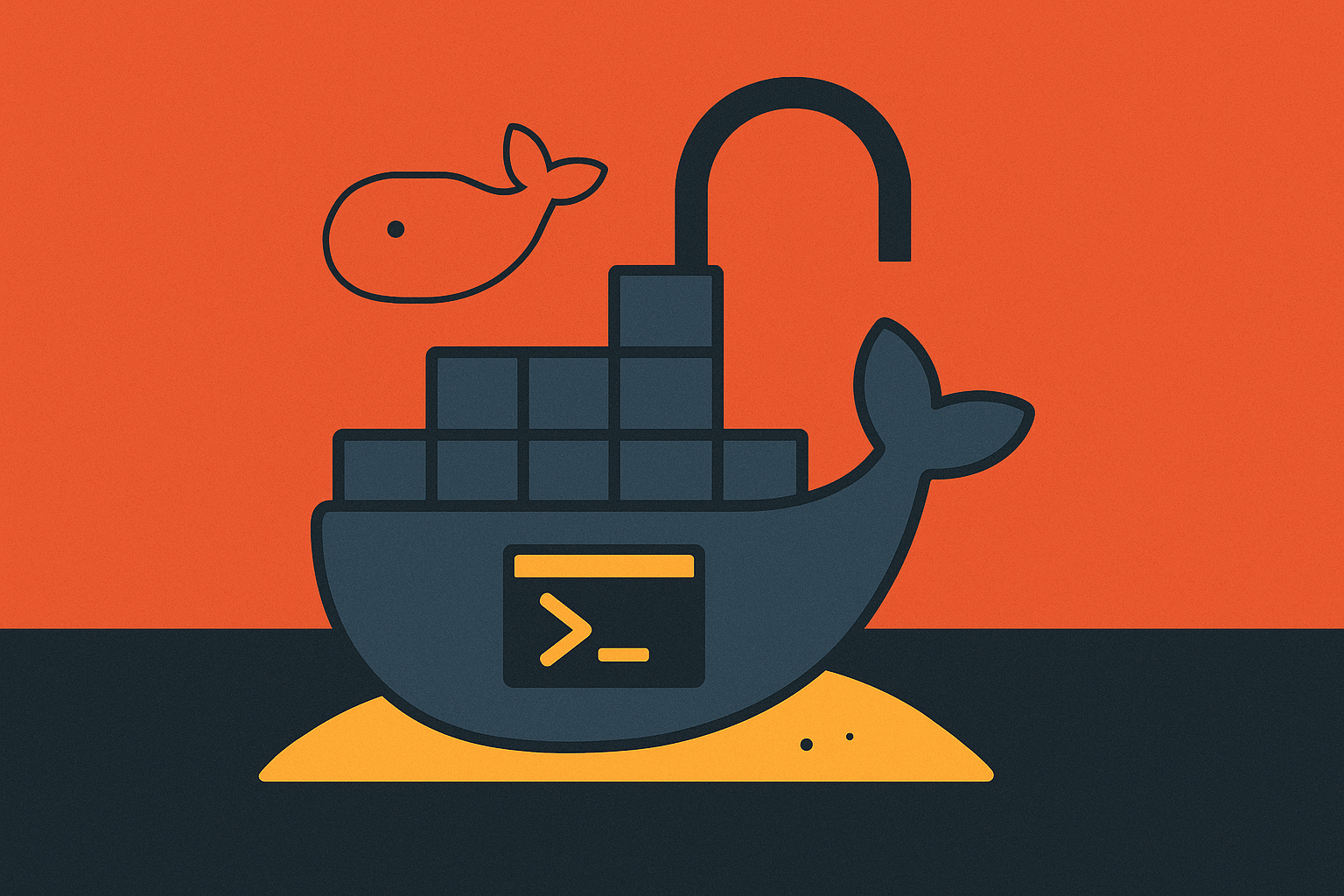 Cover illustration for “Docker as a Code Execution Sandbox”