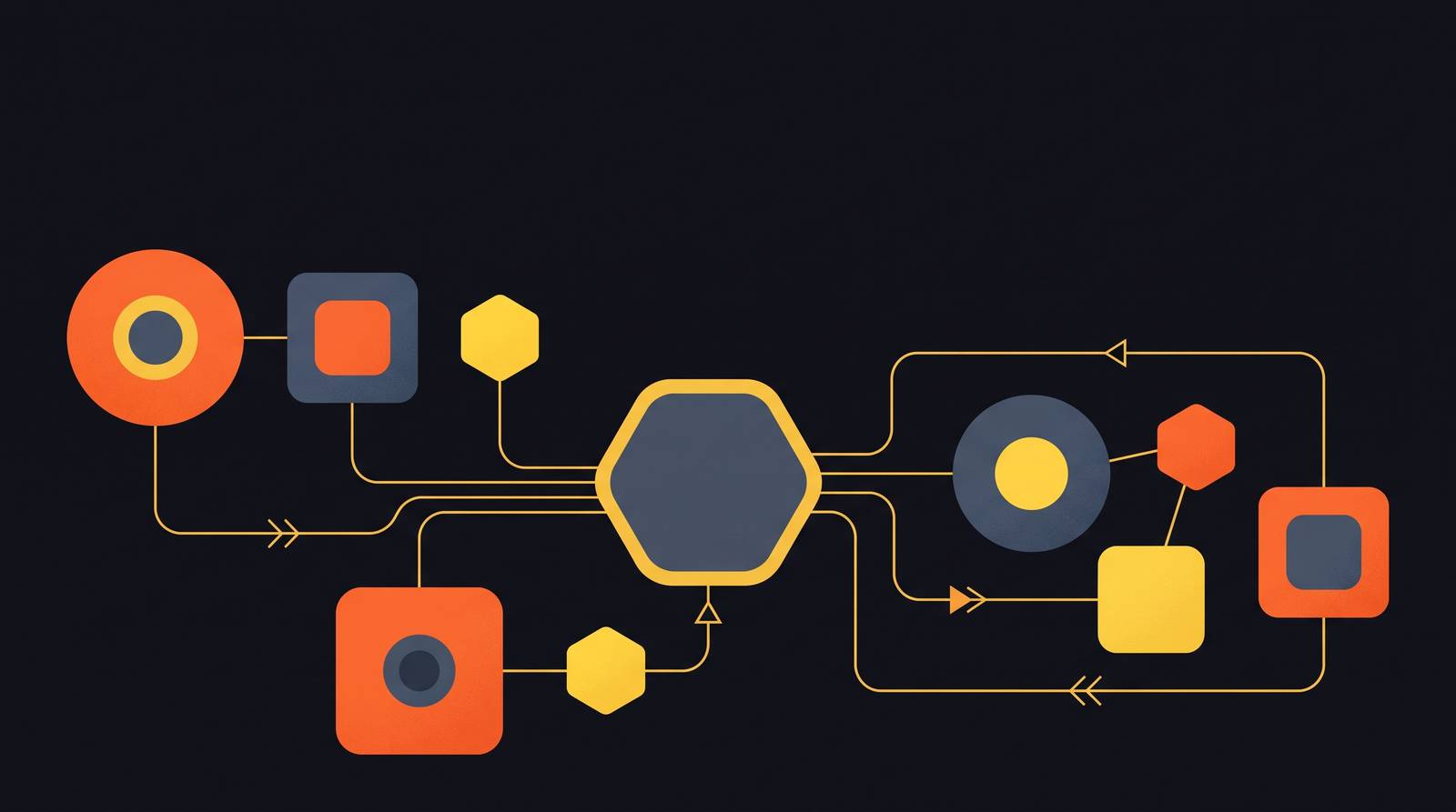Cover illustration for “Multi-Agent System Architecture Patterns”