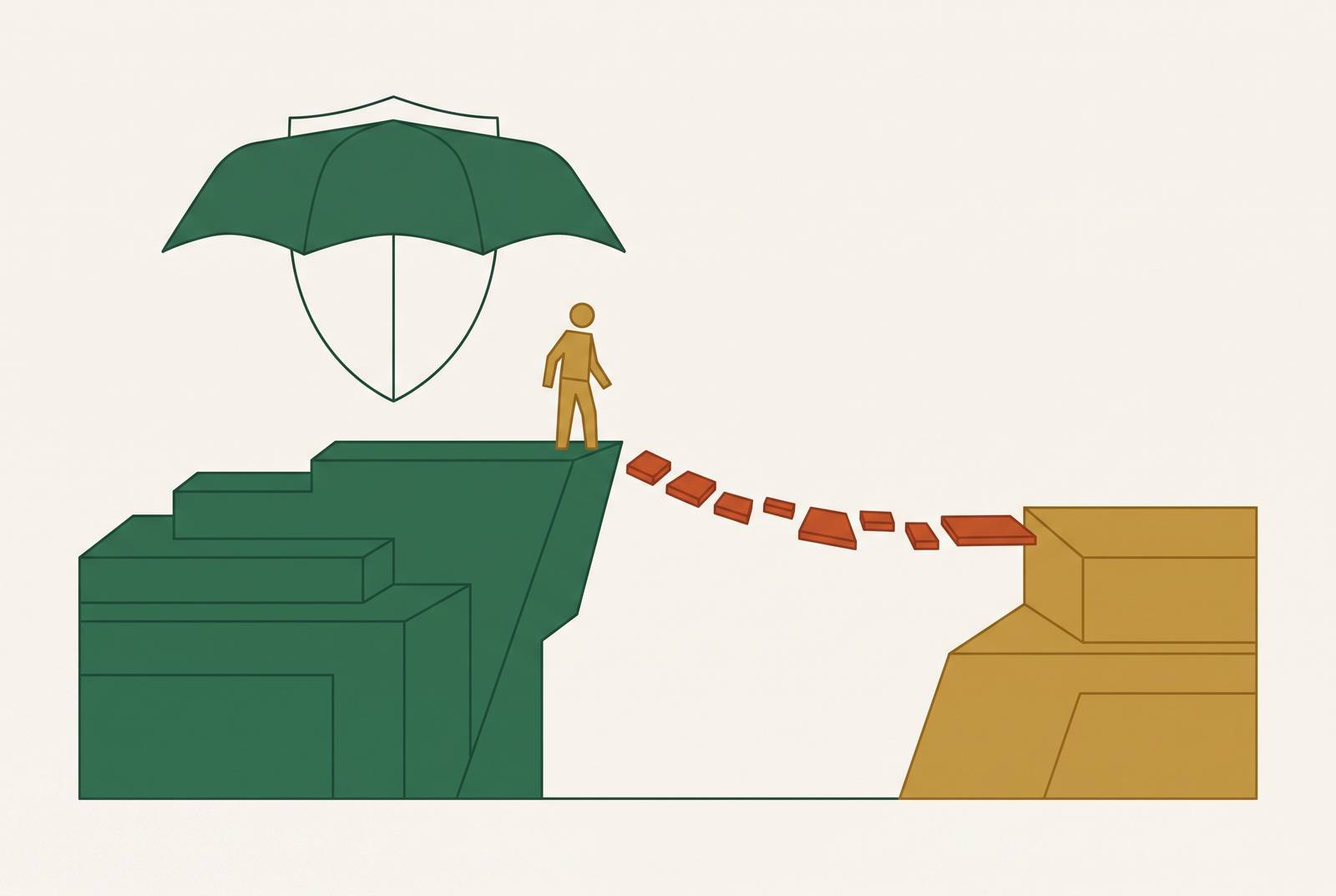 Cover illustration for “Benefits Cliffs When Transitioning Off a PEO”