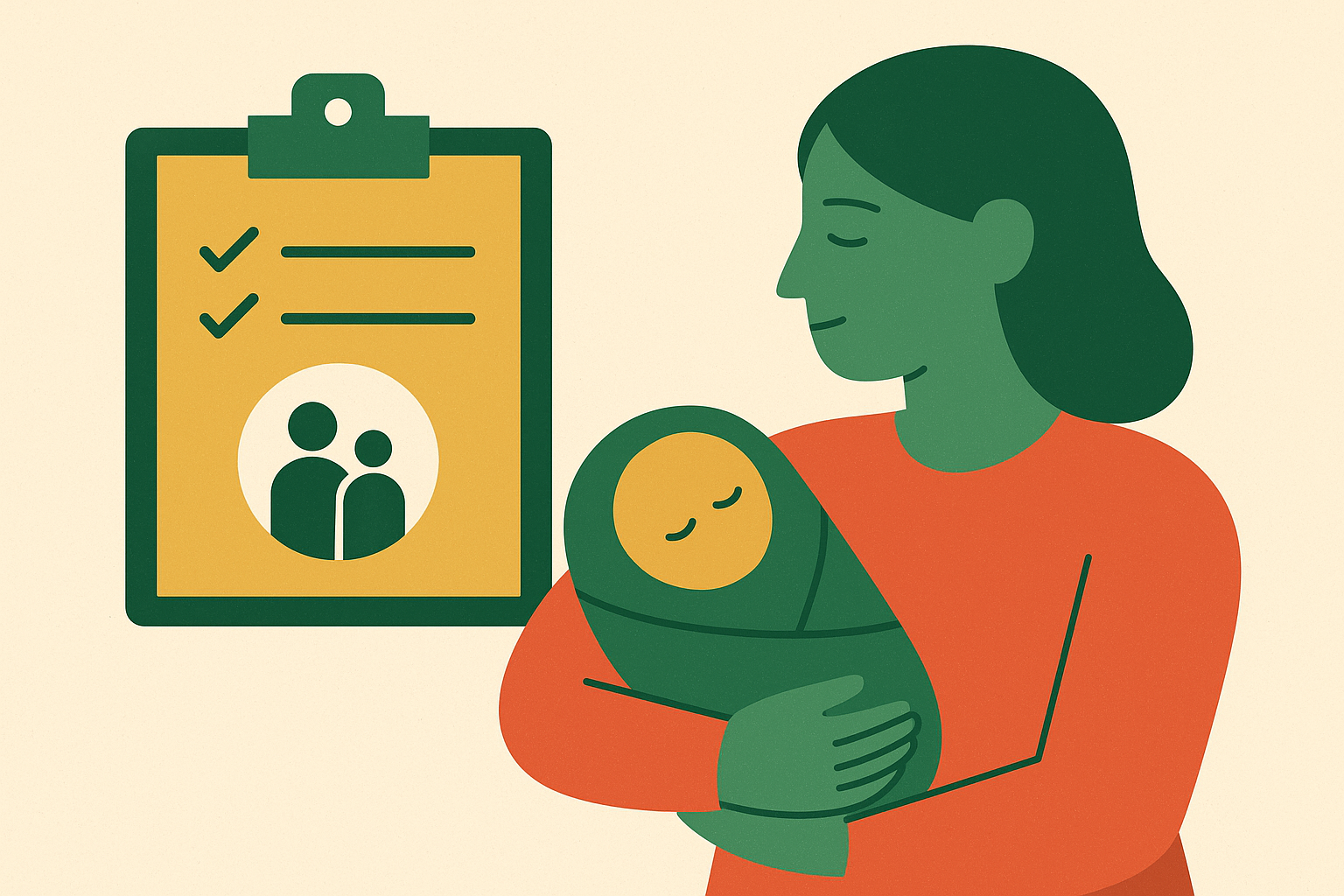 Cover illustration for “Parental Leave Policy Design for Competitive Tech Hiring”