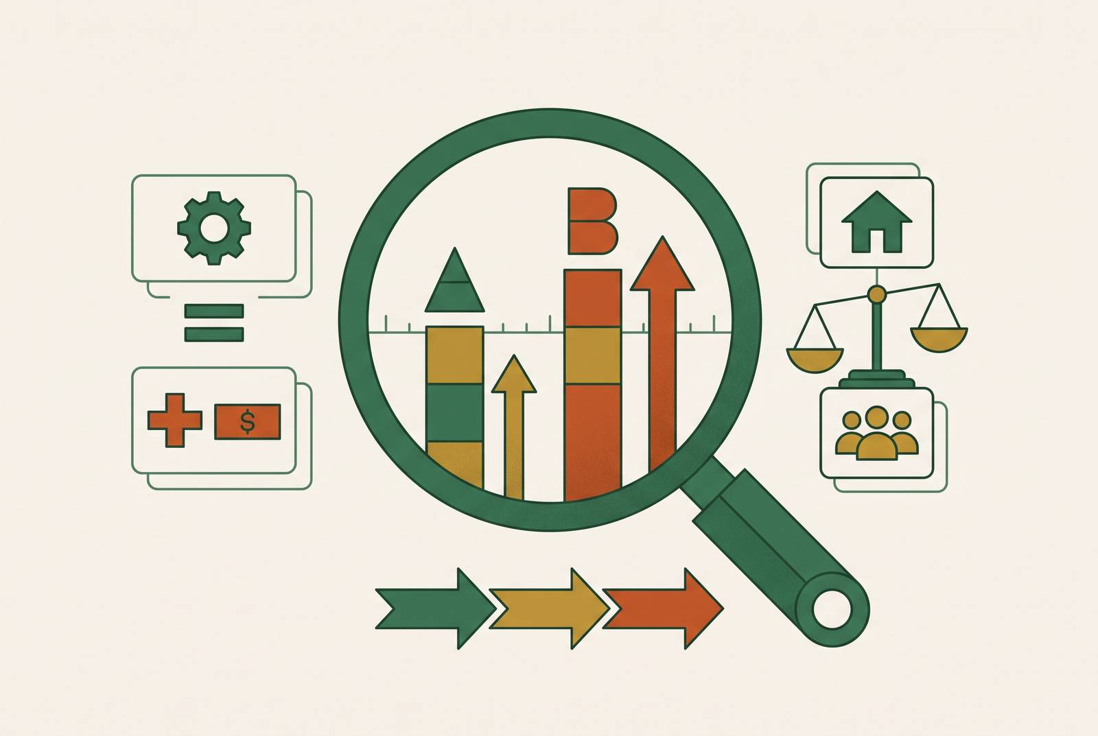 Cover illustration for “Benefits Benchmarking for Series A and B Startups”