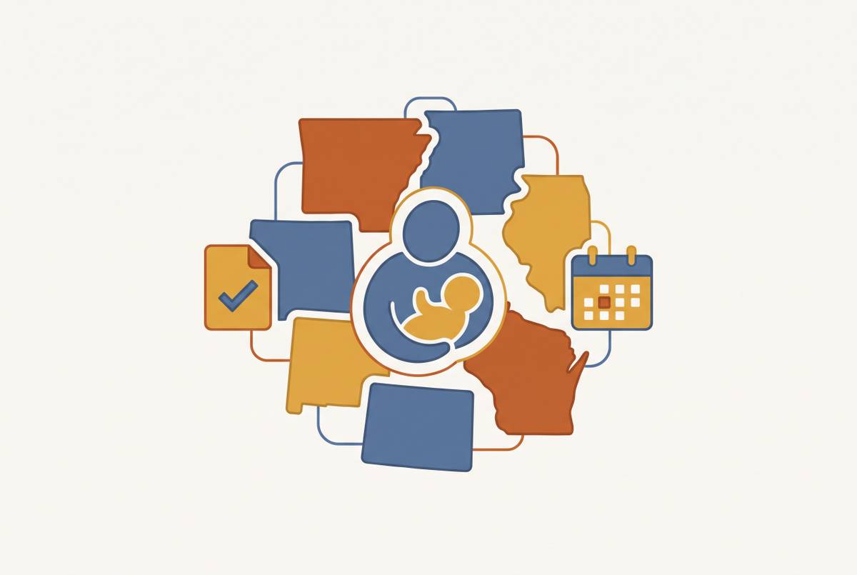Cover illustration for “Paid Family and Medical Leave Compliance Across Multiple States”