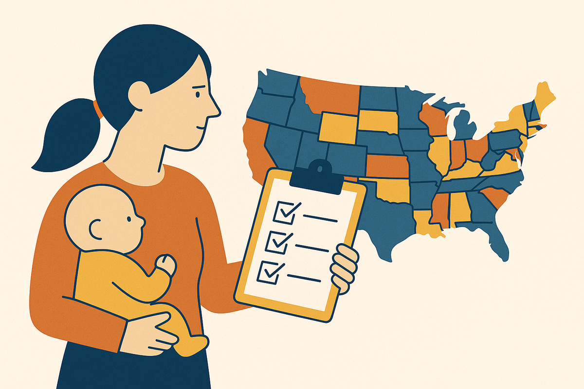 Cover illustration for “Paid Family and Medical Leave Compliance Across Multiple States”