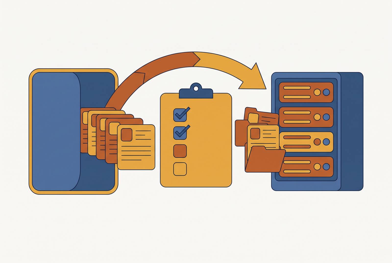 Cover illustration for “HRIS Migration Checklist After a PEO Exit”