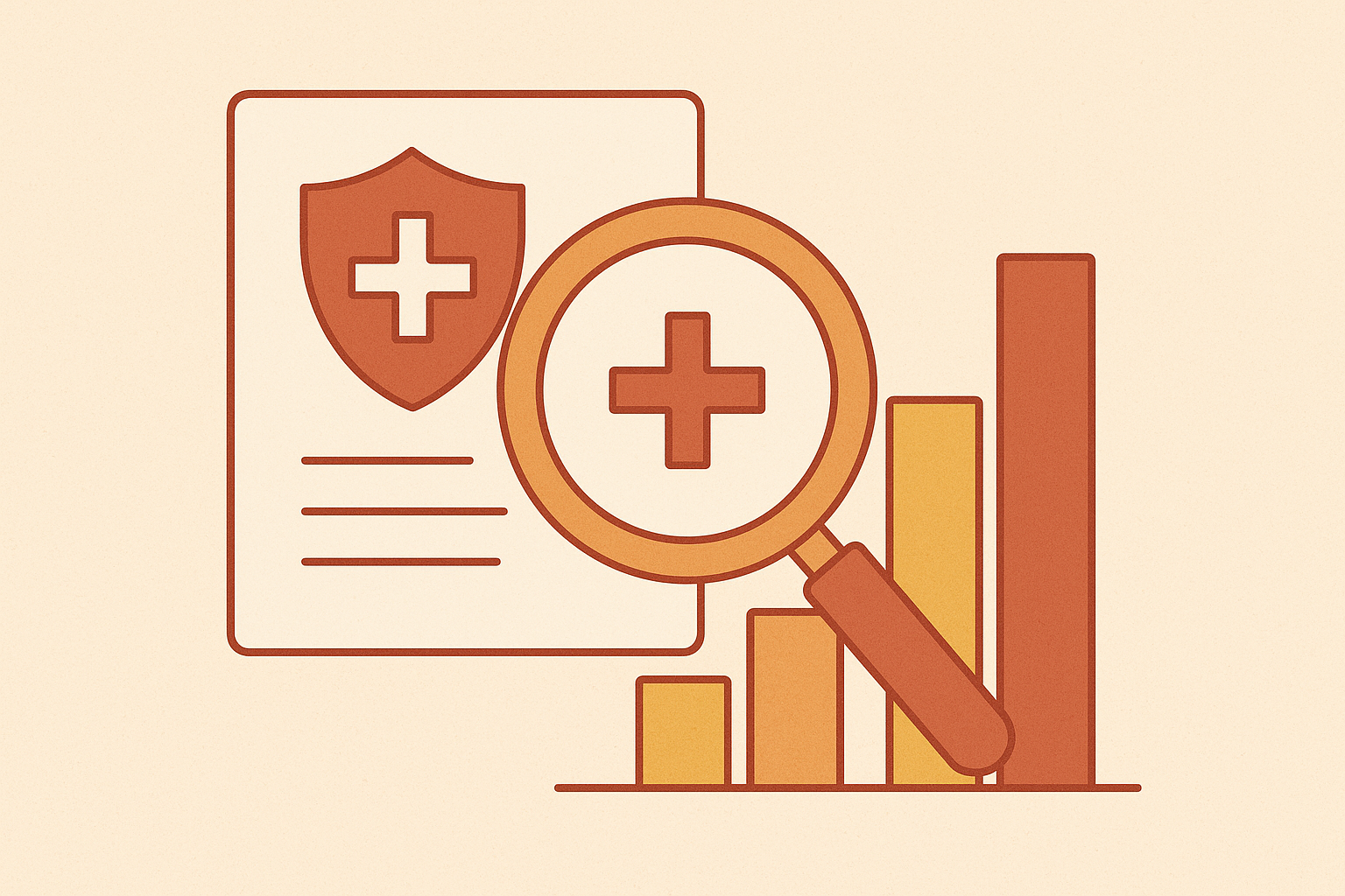 Cover illustration for “Health Insurance Benchmarking for Tech Startups by Headcount Band”