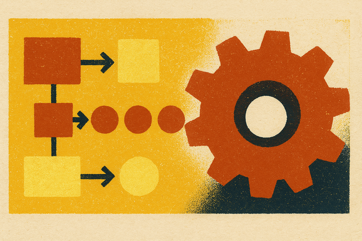 Cover illustration for “Enterprise Integration Patterns with Real Examples”