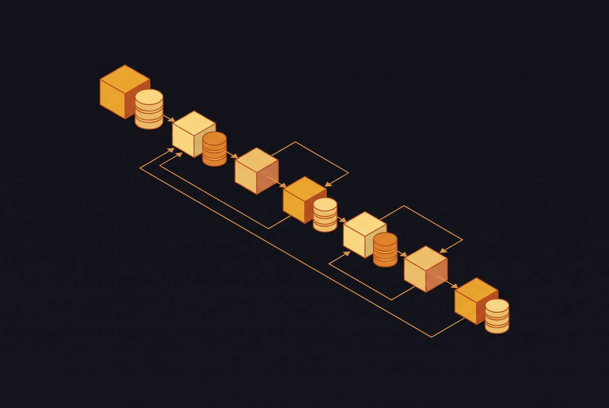 Cover illustration for “Saga Pattern in Distributed Microservices Transactions”