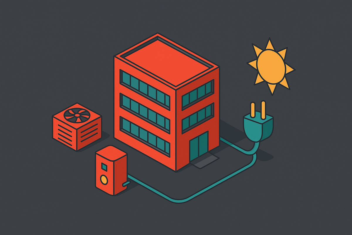 Cover illustration for “All-Electric Building Design for New Commercial Projects”