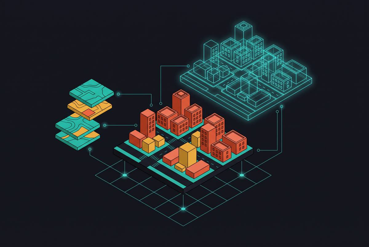 Cover illustration for “Urban Digital Twin Platforms for City Planning”