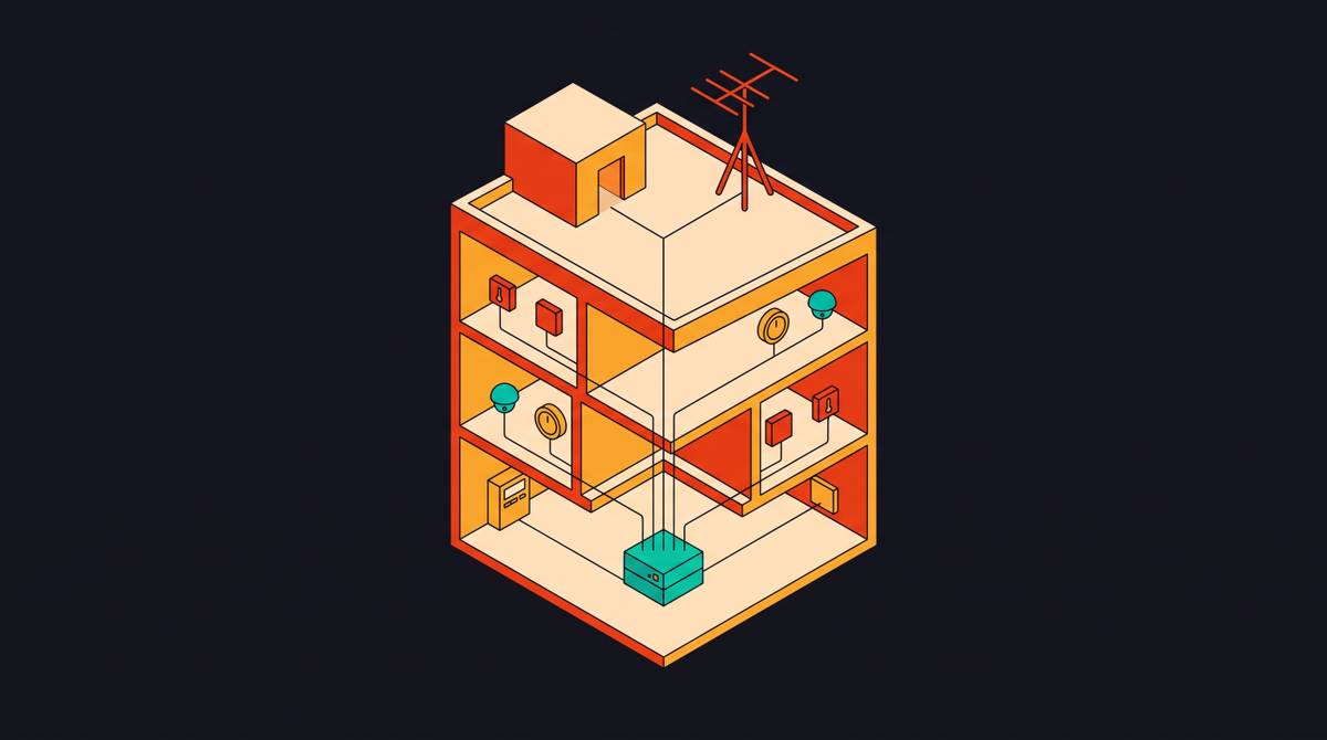 Cover illustration for “IoT Architecture in Smart Buildings”