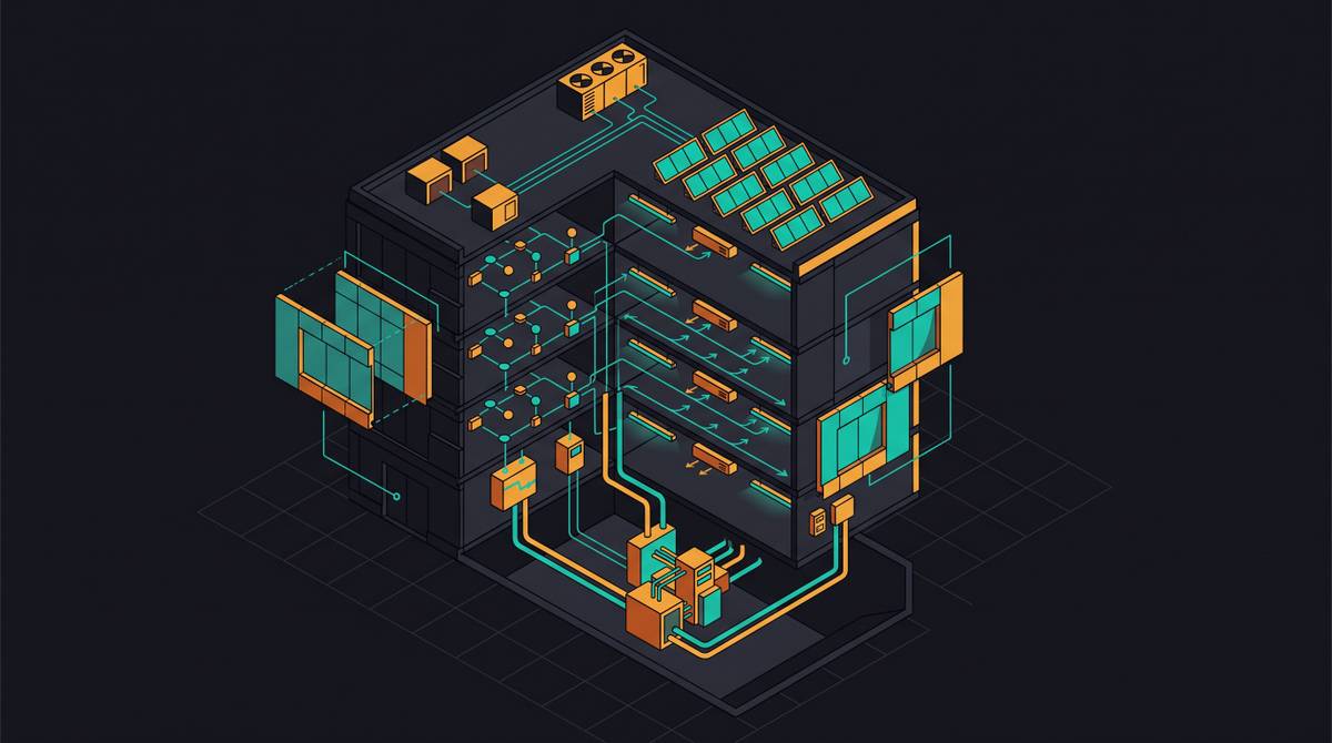 Cover illustration for “Smart Building Solutions for Commercial Office Retrofits”