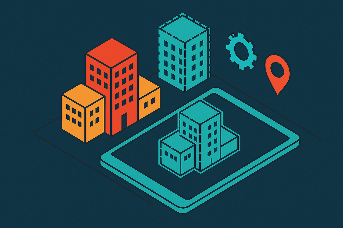 Cover illustration for “Digital Twins for Urban Retrofit Planning”
