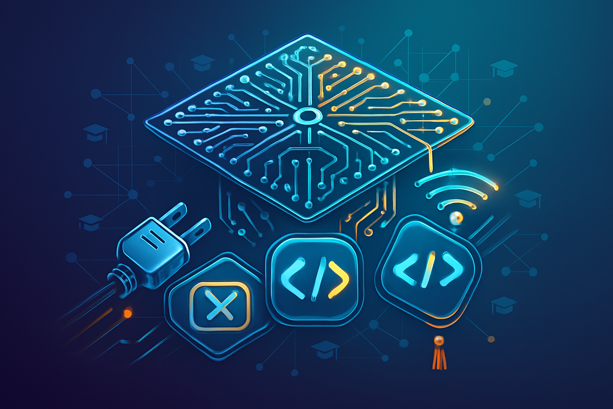 Cover illustration for “LMS Integration Standards Compared LTI SCORM xAPI”