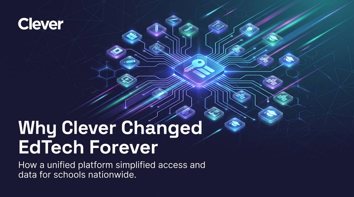 Cover illustration for “Why Clever changed edtech forever”