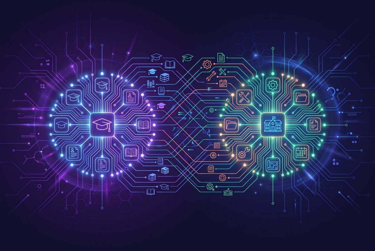 Cover illustration for “SIS vs ERP for K-12 Admin Workflows”