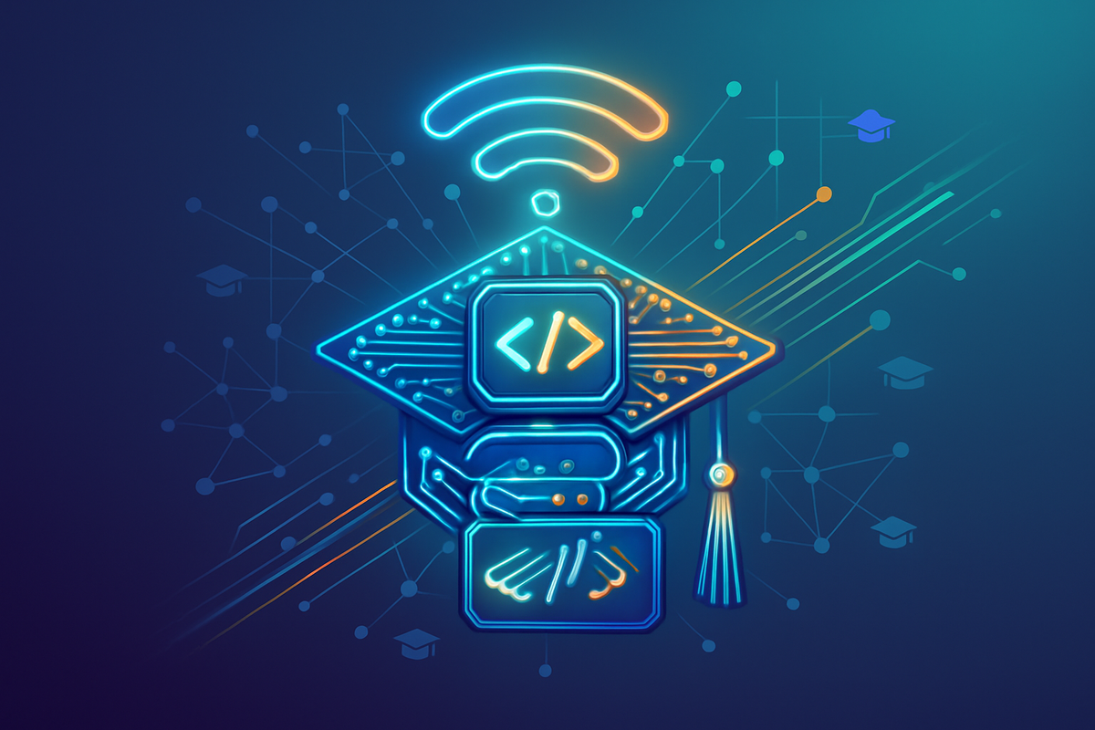 Cover illustration for “Developer Experience Design for EdTech Platform APIs”