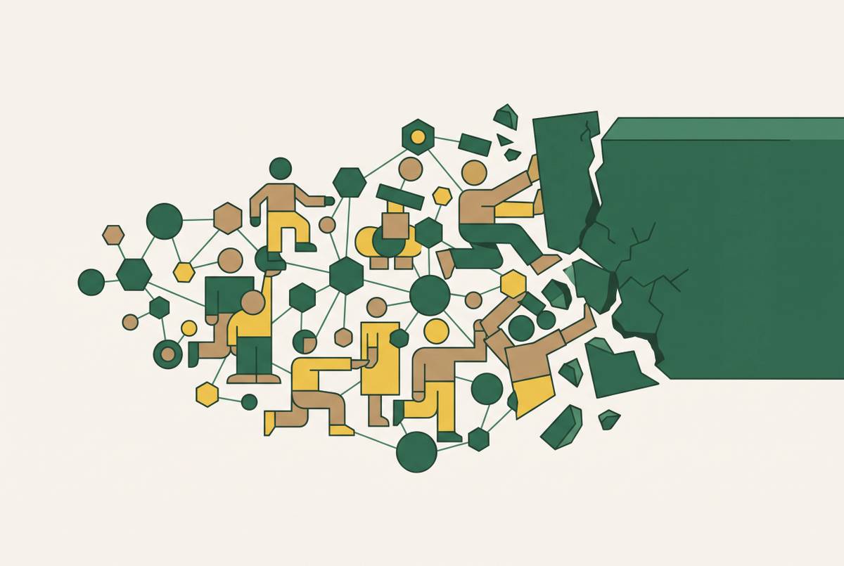 Cover illustration for “The Role of Open Source Communities in Category Displacement”