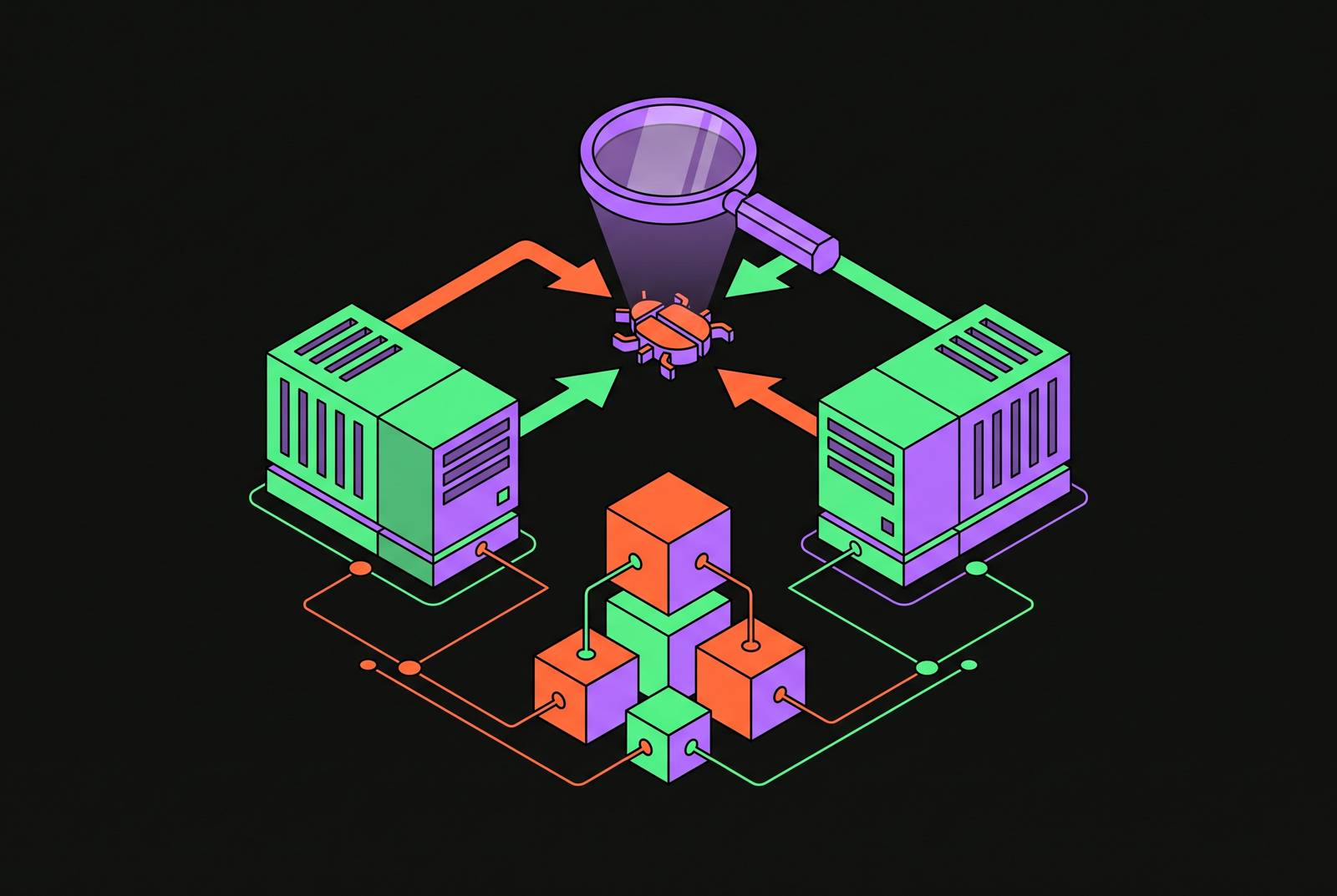 Cover illustration for “Environment Reproducibility for Debugging Agent Failures”