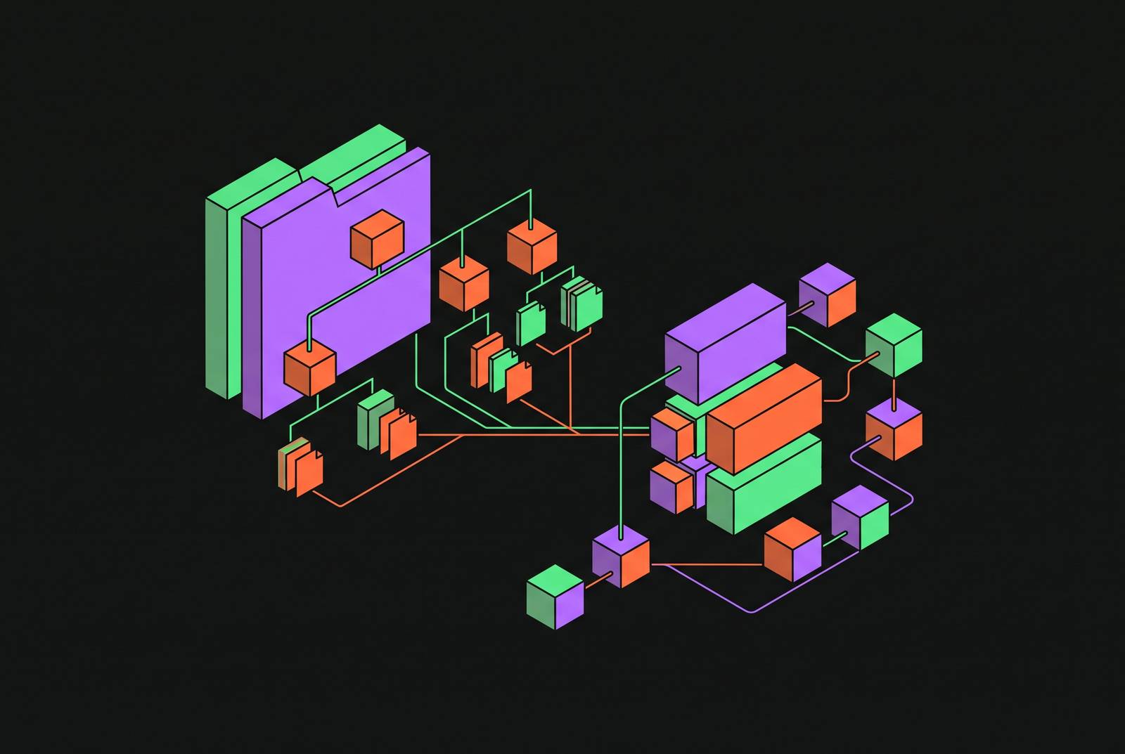Cover illustration for “Git Working Tree Internals and Object Storage”