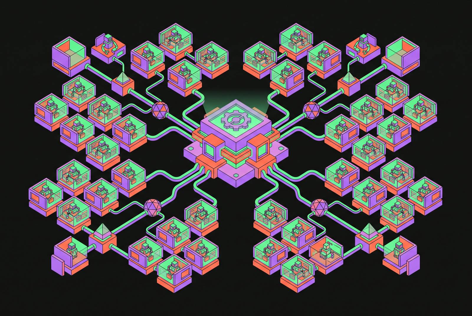 Cover illustration for “Scaling Remote Agent Environments Across Large Engineering Organizations”