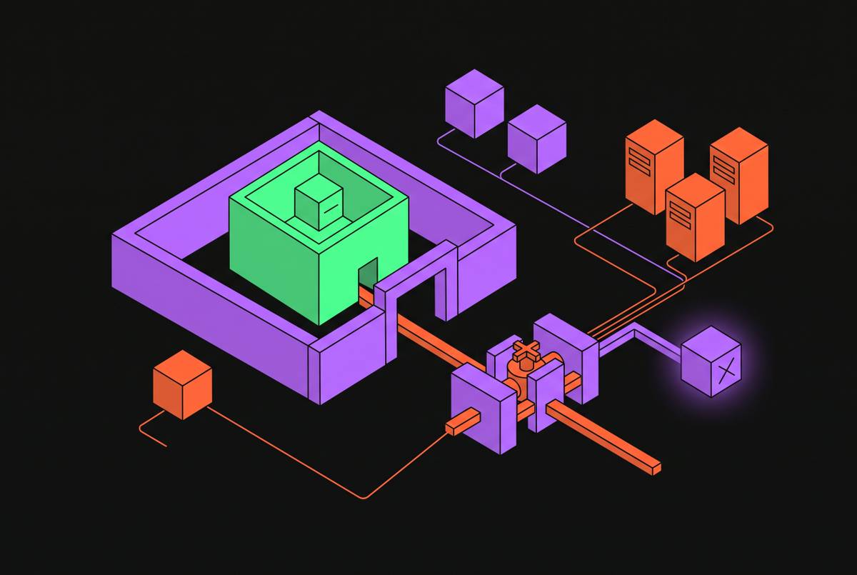 Cover illustration for “Network Egress Controls for Coding Agent Sandboxes”