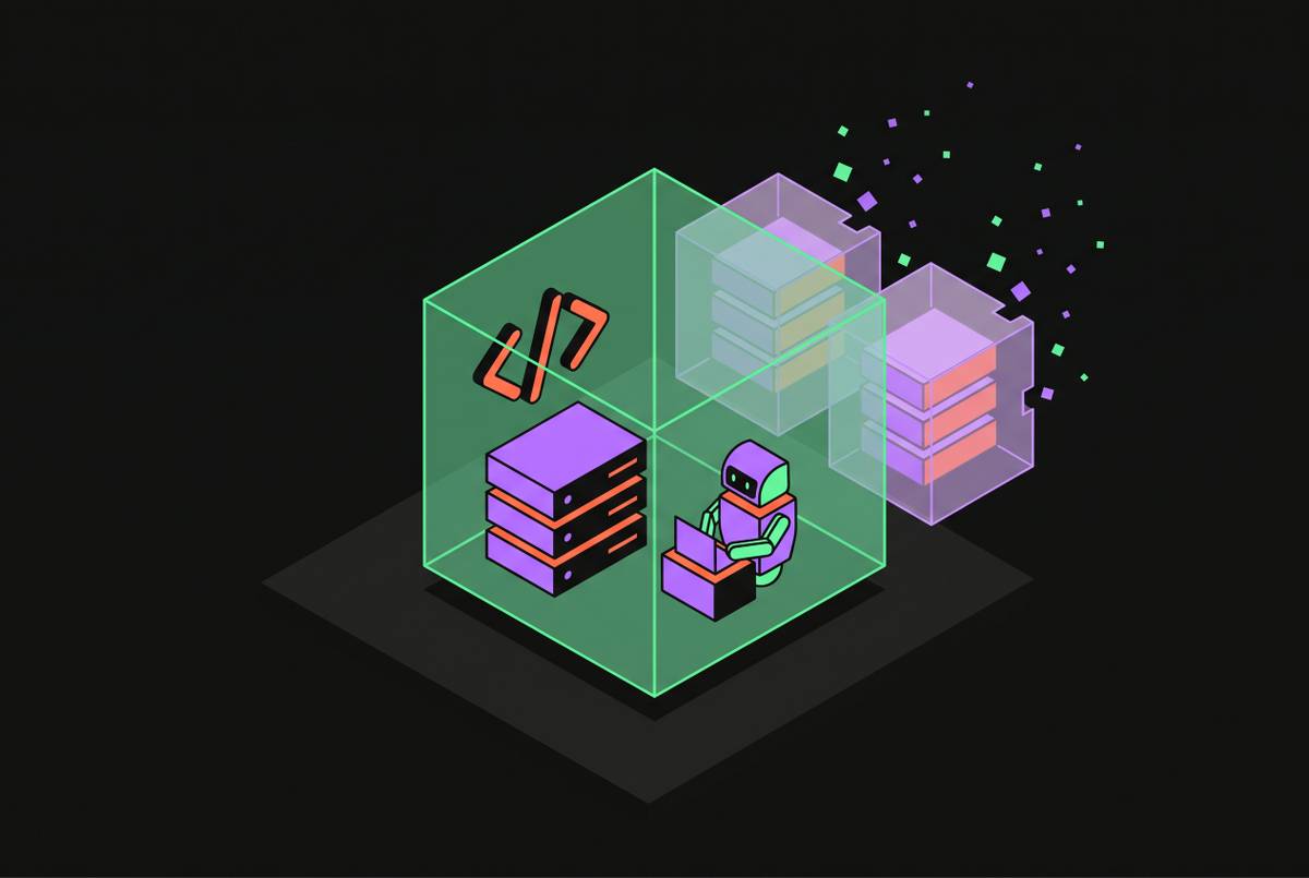 Cover illustration for “Ephemeral Sandbox Design for AI Coding Agents”