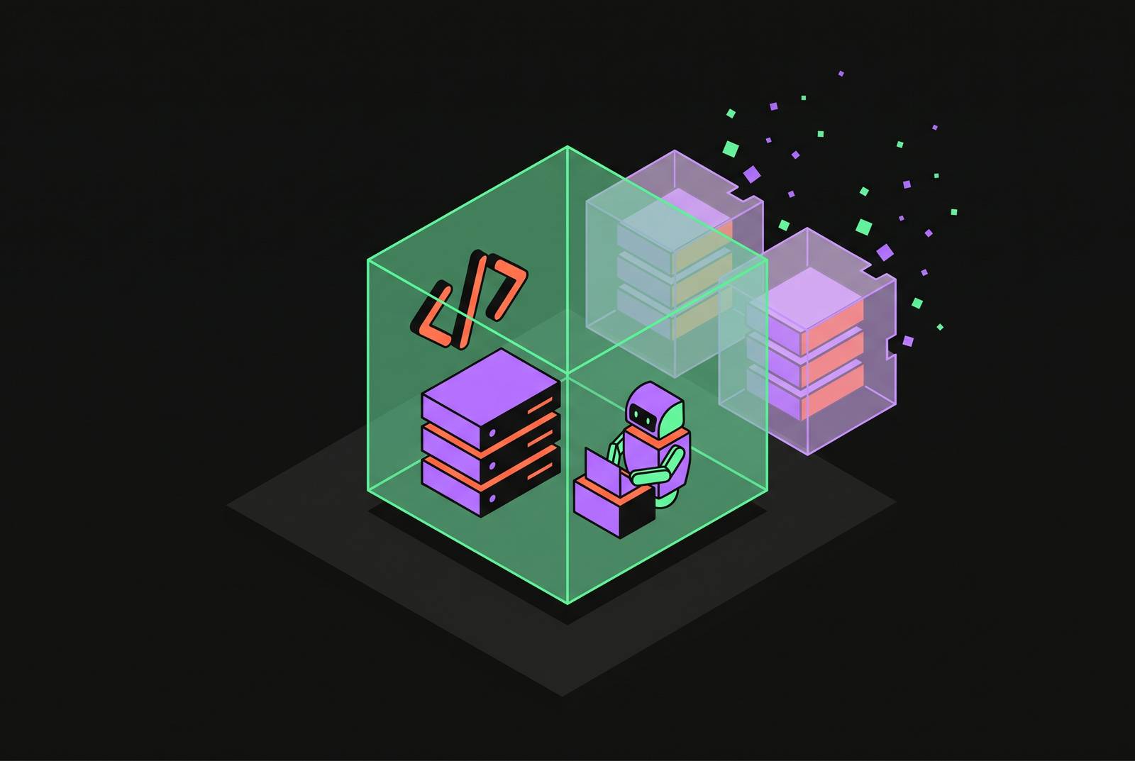 Cover illustration for “Ephemeral Sandbox Design for AI Coding Agents”
