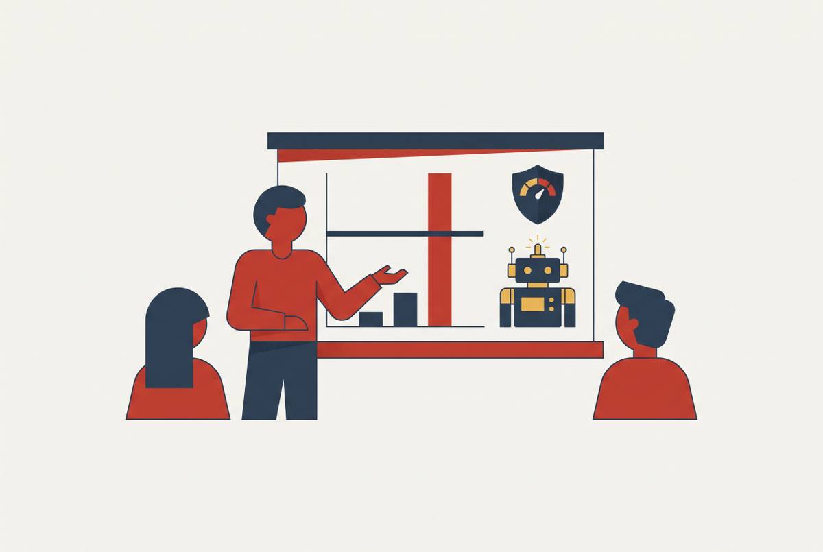 Cover illustration for “Communicating AI Agent Risk to Engineering Stakeholders”
