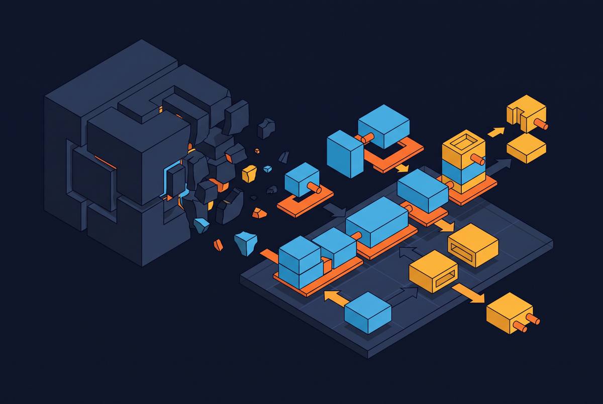 Cover illustration for “Refactoring Monolithic Agent Configs Into Composable Units”
