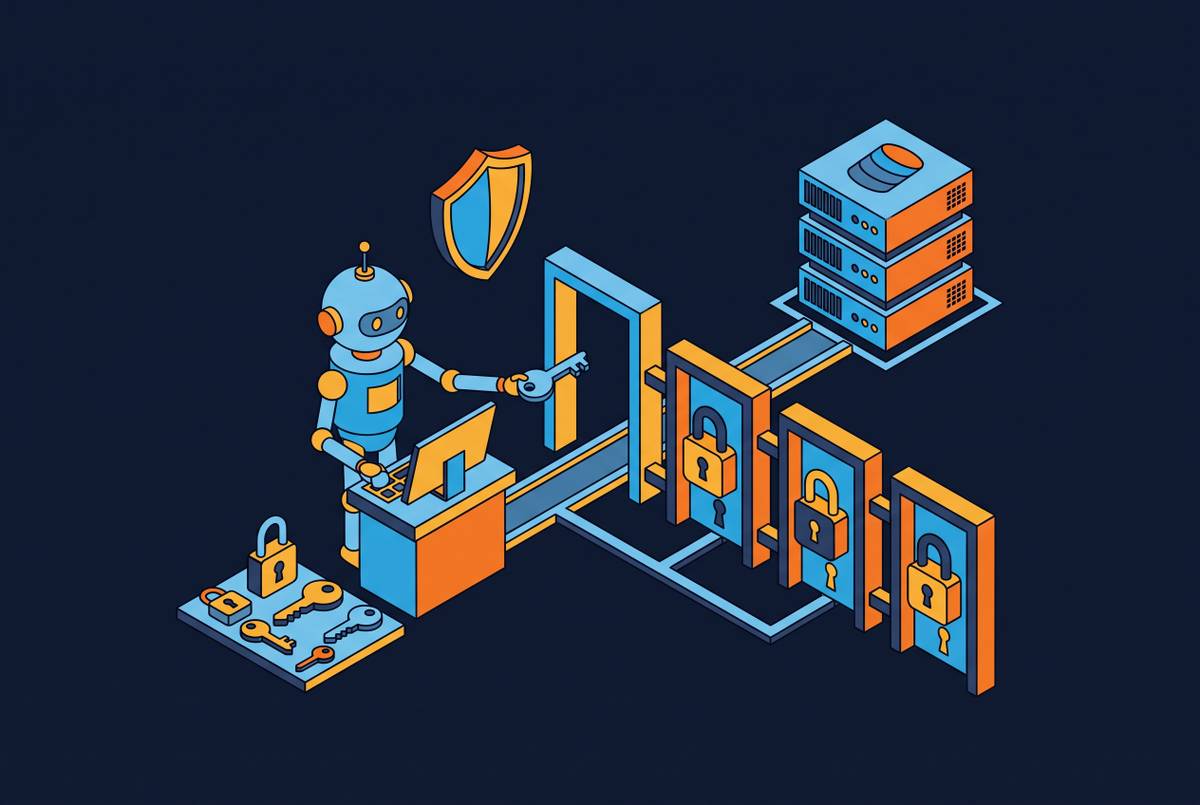 Cover illustration for “Least Privilege IAM Policies for AI Coding Agents”