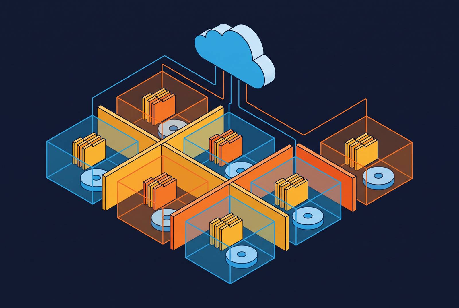 Cover illustration for “Filesystem Isolation Strategies for Cloud Coding Agent Sandboxes”