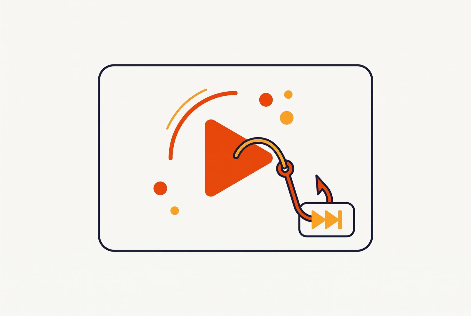 Cover illustration for “YouTube Pre-Roll Hook Frameworks That Beat the Skip Button”