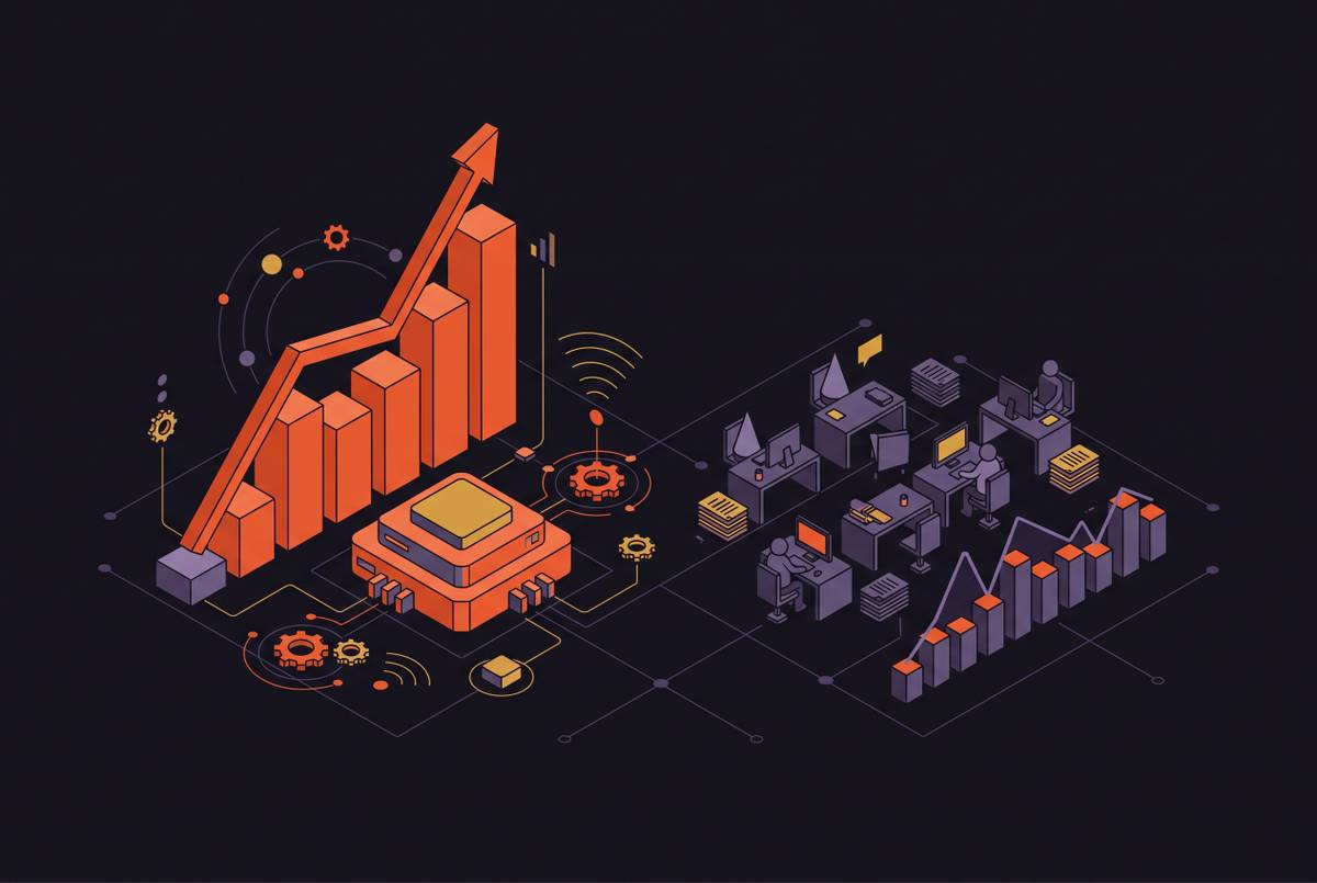 Cover illustration for “When an AI-Managed Meta Ad Service Beats a Human Agency”