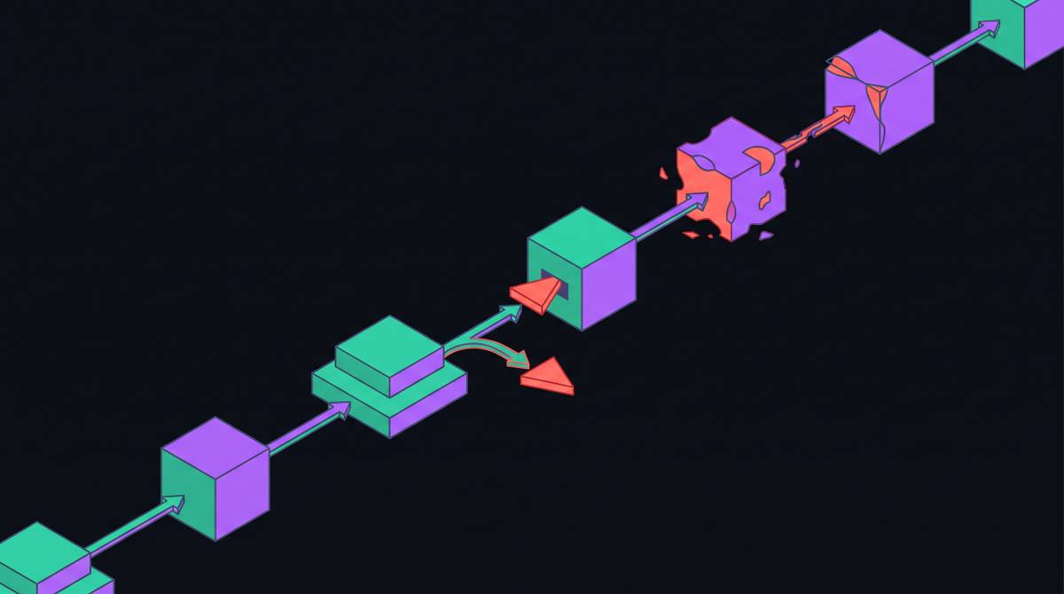 Cover illustration for “Prompt Injection in Multi-Step Agentic Pipelines”